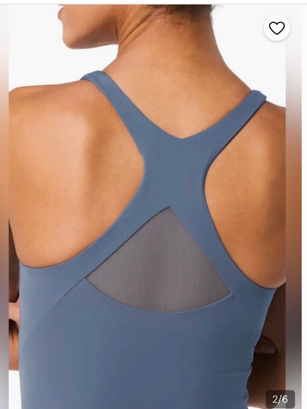 Spanx Boostup V-Neck Shelf Tank Cerulean Blue - Picture 2 of 6